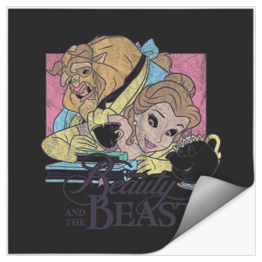 Disney Beauty And The Beast  Group Logo Poster Stickers