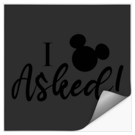 Disney Mickey Friends Wedding Mickey I Asked Stickers