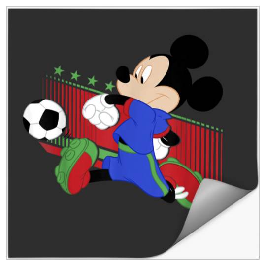 Disneyss Mickey And Friends Mickey Mouse Italy Soccer Stickers