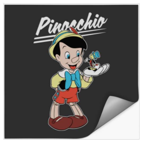 Disneyss Pinocchio And Jiminy Cricket Stickers