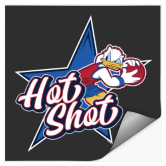 Disneyss Donald Duck Sports Basketball Star Hot shots Stickers