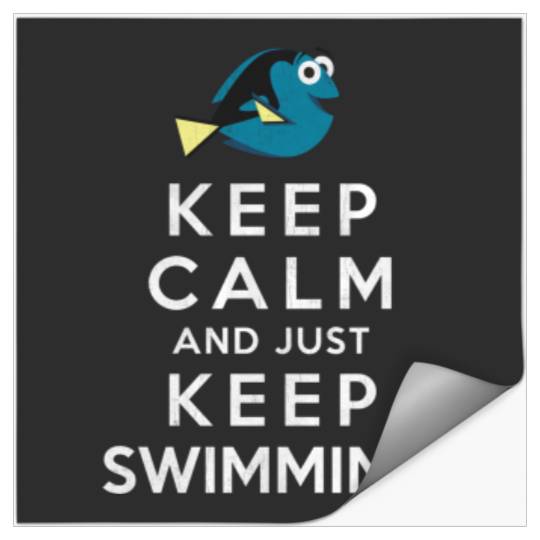 Disneyss Pixars Finding Dory Keep Calm And Just Keep Swimming Stickers