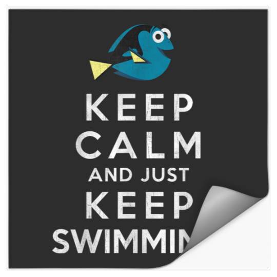 Disneyss Pixars Finding Dory Keep Calm And Just Keep Swimming Stickers