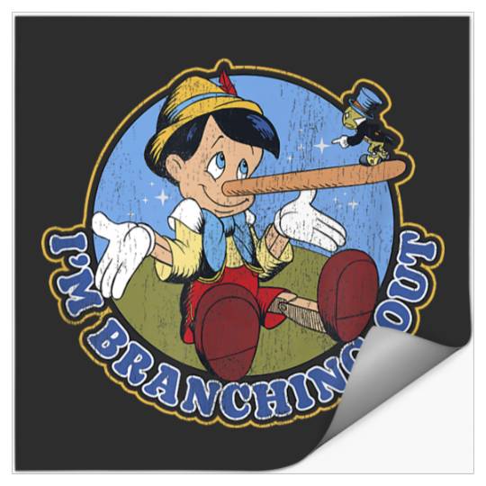 Disneyss Pinocchio Jiminy Cricket Branching Out Stickers