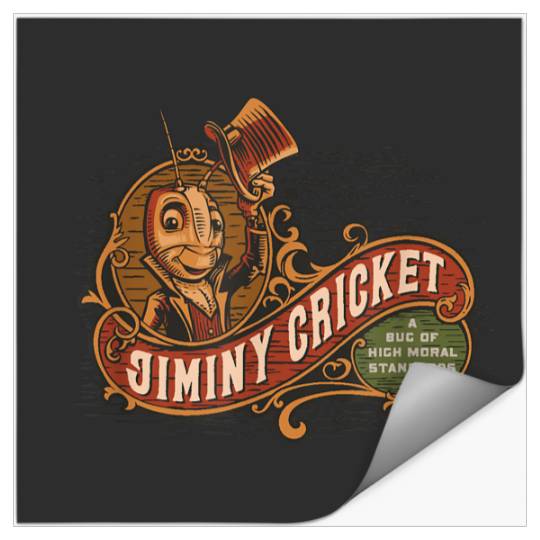Disneyss Pinocchio Jiminy Cricket High Moral Standards Stickers