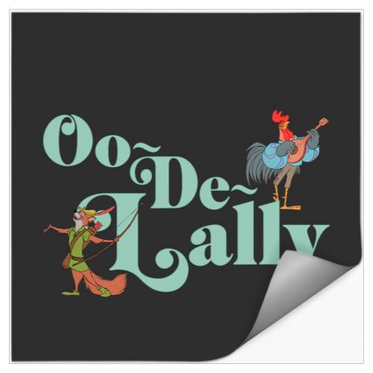 Disney Robin Hood Oo-De-Lally Iconic Quote Chest Text Logo Stickers