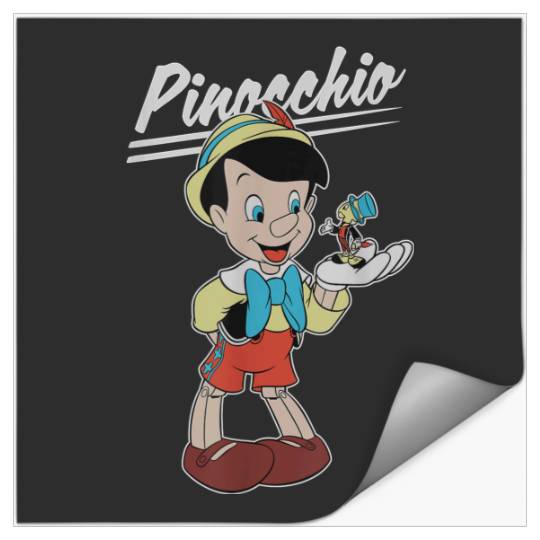 Disneyss Pinocchio And Jiminy Cricket Stickers