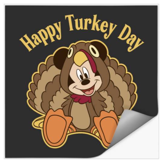 Disney Mickey And Friends Thanksgiving Mickey Turkey Happy Thanksgiving 2024 Stickers