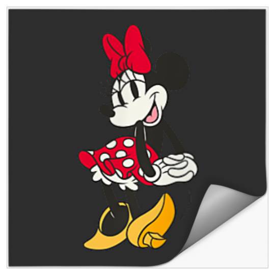 Disney Minnie Mouse Sassy Pose Small Pocket Logo Stickers