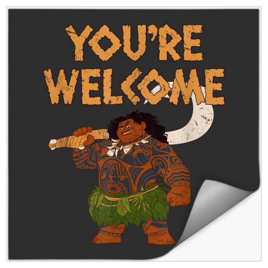 Moana Maui Confident Pose Shirt Youre Welcome Retro Shirt Magic Kingdom Holiday Tee Disneyland Tshirt Stickers