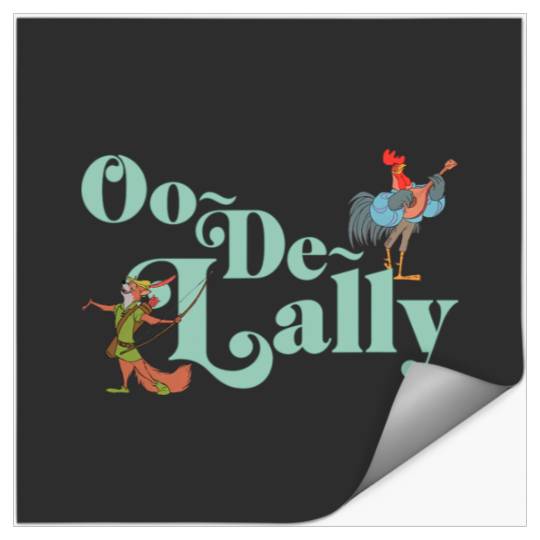 Disney Robin Hood Oo-De-Lally Iconic Quote Chest Text Logo Stickers