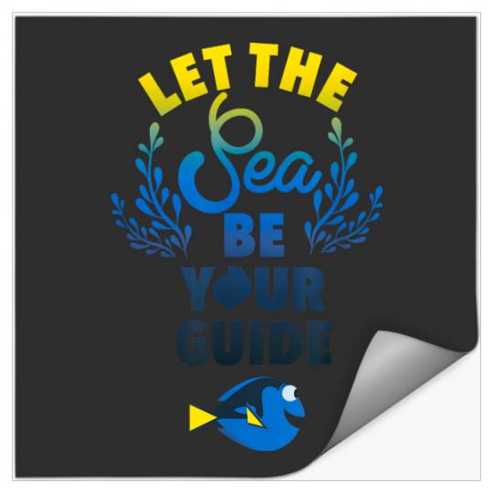 Disneyss Pixars Finding Dory Let The Sea Be Your Guide Logo Stickers