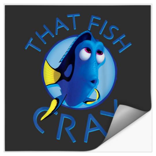 Disneyss Pixars Finding Dory That Fish Cray Ocean Blue Logo Stickers