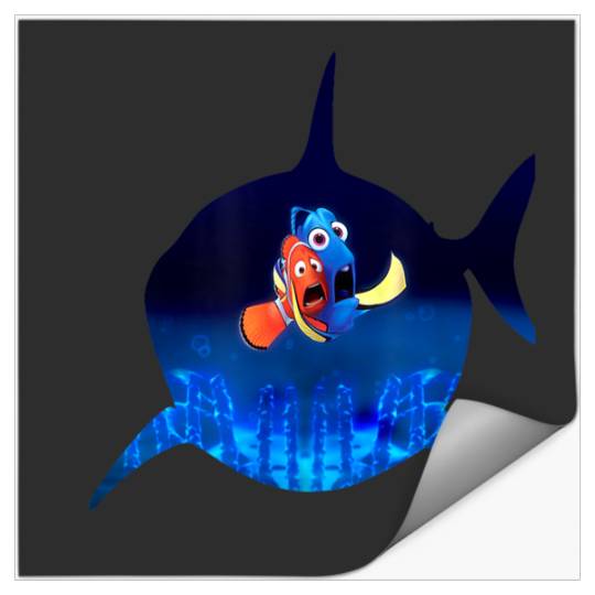 Disneyss Pixars Finding Nemo Marlin Dory Bruce Silhouette Stickers
