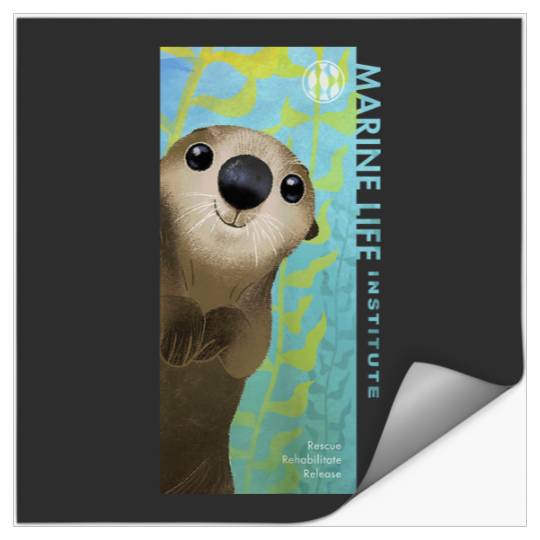 Disneyss Pixars Finding Dory Cute Otter Marine Life Institute Stickers