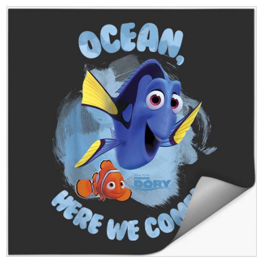 Disneyss Pixars Finding Dory Ocean Here We Come Watercolor Stickers