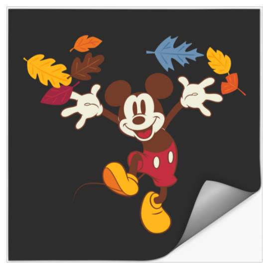 Disney Mickey Mouse Thanksgiving Autumn Fun Happy Thanksgiving Stickers