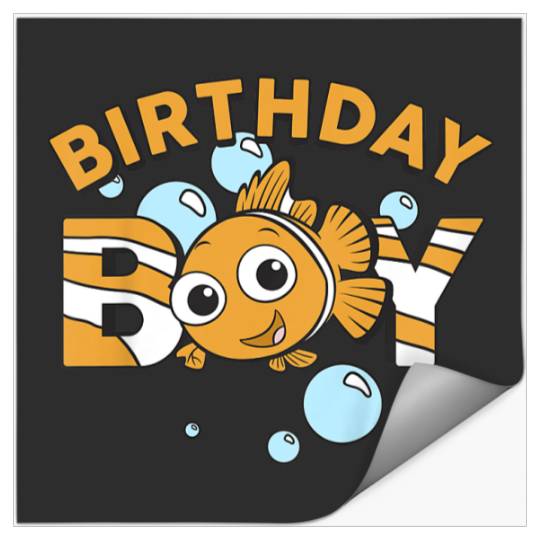 Kids Disney pixars Finding Nemo Birthday Boy Cute Nemo Youth Stickers