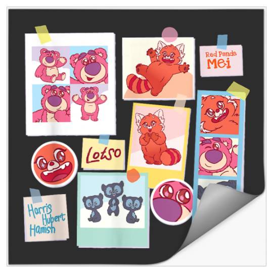 Disney And Pixars Lotso Mei Brave Bears Fluffy Cute Photos Stickers