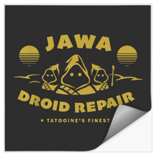 Star s Jawa Droid Repair Tatooine Finest Disney+ T-Shirt Stickers