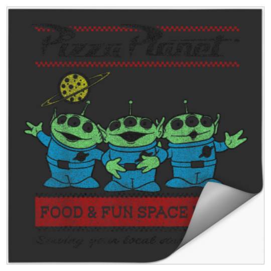 Disney Pixar Toy Story Pizza Planet Aliens Stickers