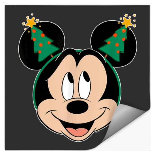 Disney Mickey Mouse Christmas Tree Holiday Headb Stickers