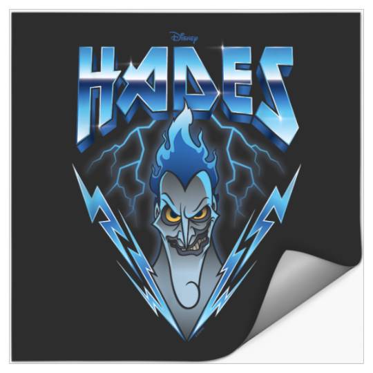 Disney Villains Hades Blue Lightning Rock N Roll Stickers