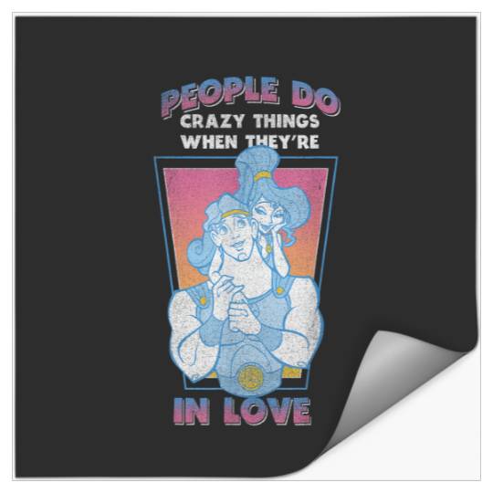 Disney Hercules Valentines Day  Megara In Love Stickers