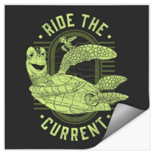 Disney Pixar Earth Day Finding Nemo Turtle Ride Stickers
