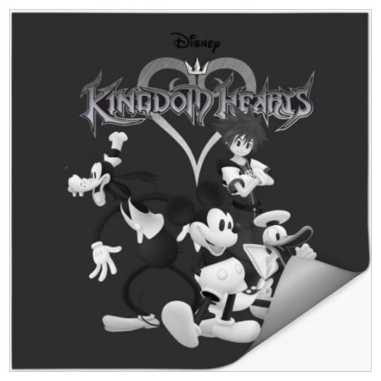 Disney Kingdom Hearts B W Sora Disney Crew Stickers