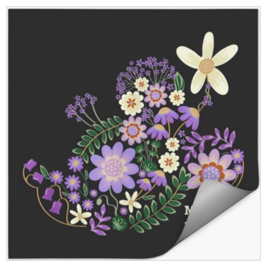 Disney Minnie Mouse Spring Flowers Botanical Flo Stickers