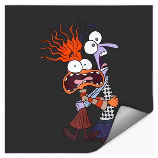 Disney And Pixars Inside Out 2 Toony Colors Anxiety Fear Stickers