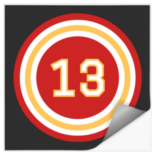 Discover Taylor 13 Jersey Number Stickers
