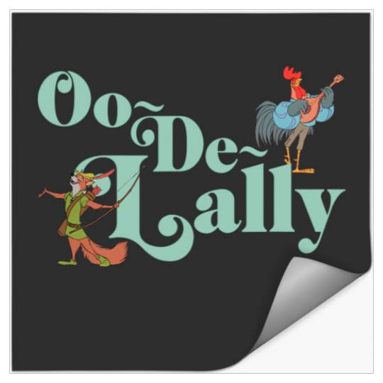 Disney Robin Hood Oo-De-Lally Iconic Quote Chest Text Logo Stickers