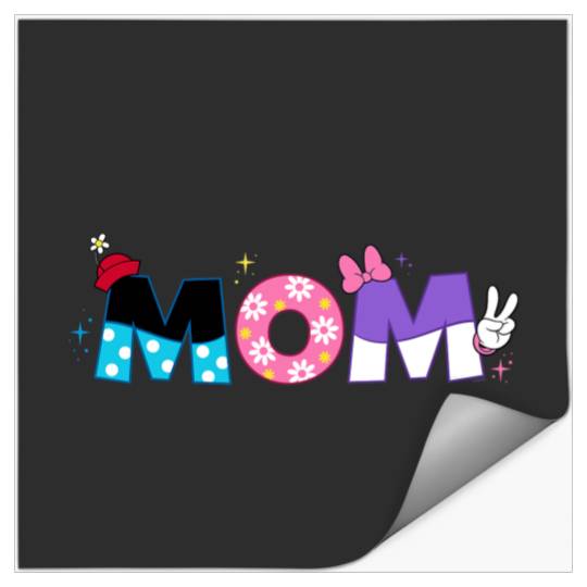 Disney Minnie Mouse and Daisy Duck Mom Mother’s Day Birthday Stickers