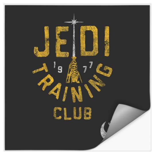 Jedi Training Club Distressed Rebels Disney+ T-Shirt Stickers