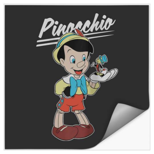Disneyss Pinocchio And Jiminy Cricket Stickers