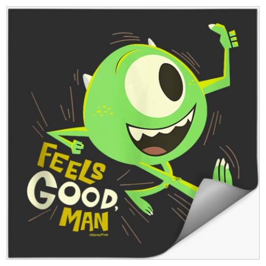 Disney and Monsters, Inc. Mike Wazowski Feels Good Man Tank Top Stickers