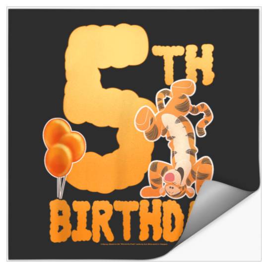 Disney Winnie The Pooh Birthday Tigger Fifth Bir Stickers
