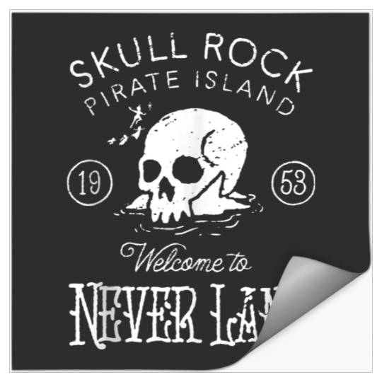 Disneyss Peter Pan Skull Rock Welcome To Never Land Stickers
