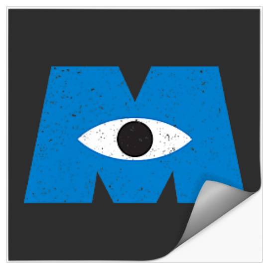 Disney Pixar Monsters Inc Classic Iconic Pocket Logo Stickers