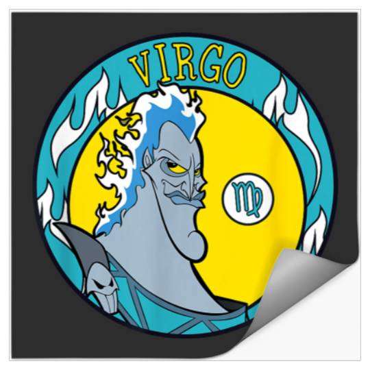 Disney Villains Hades Virgo Zodiac Stickers