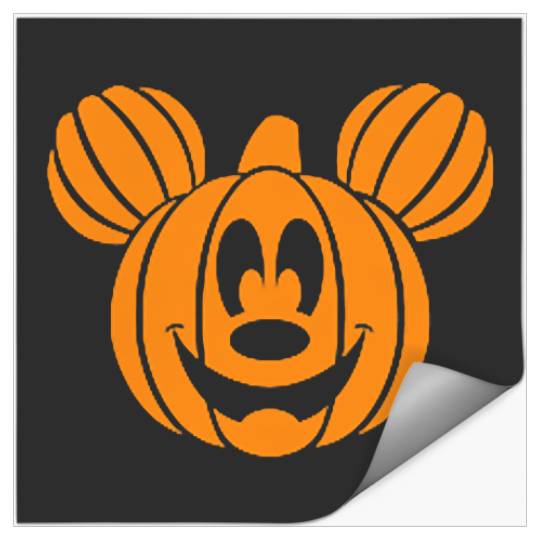 Disney Halloween Mickey Pumpkin Head T-Shirt Stickers