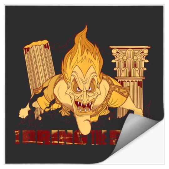 Disney Villains Hades I Bring the Fire Stickers