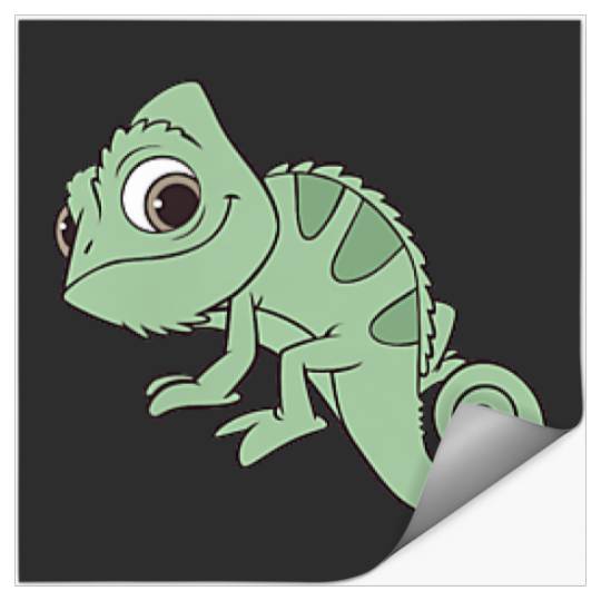 Disney Tangled Pascal Cute Pose Left Chest Pocket Logo Stickers