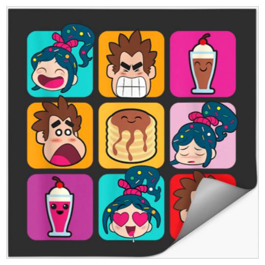Disney WreckIt Ralph Vanellope Ralph Desserts Pa Stickers