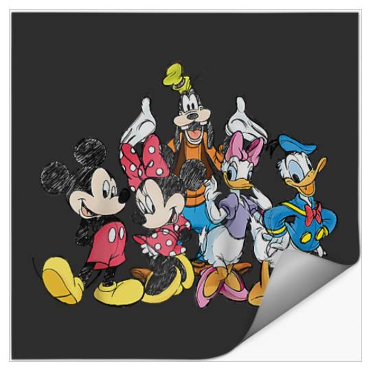 Disney Mickey Mouse and Friends Raglan Baseball Tee Stickers