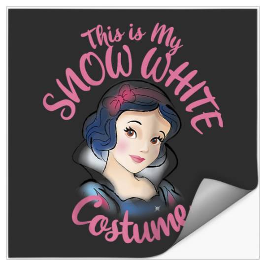Disney Snow White This Is My Costume Halloween Raglan Baseball Tee Stickers