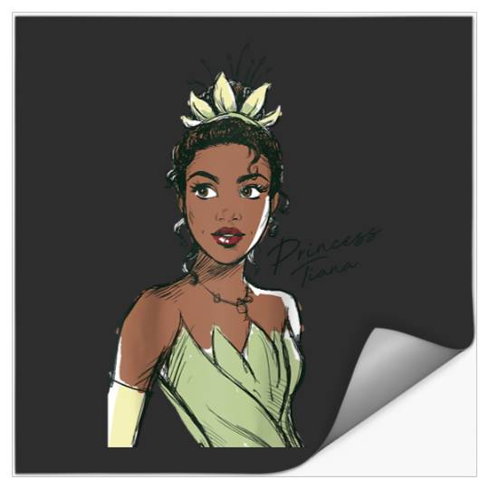 Disney The Princess & The Frog Princess Tiana Sketch Raglan Baseball Tee Stickers