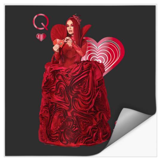 Disney Descendants The Rise Of Red Queen Of Hearts Portrait Raglan Baseball Tee Stickers